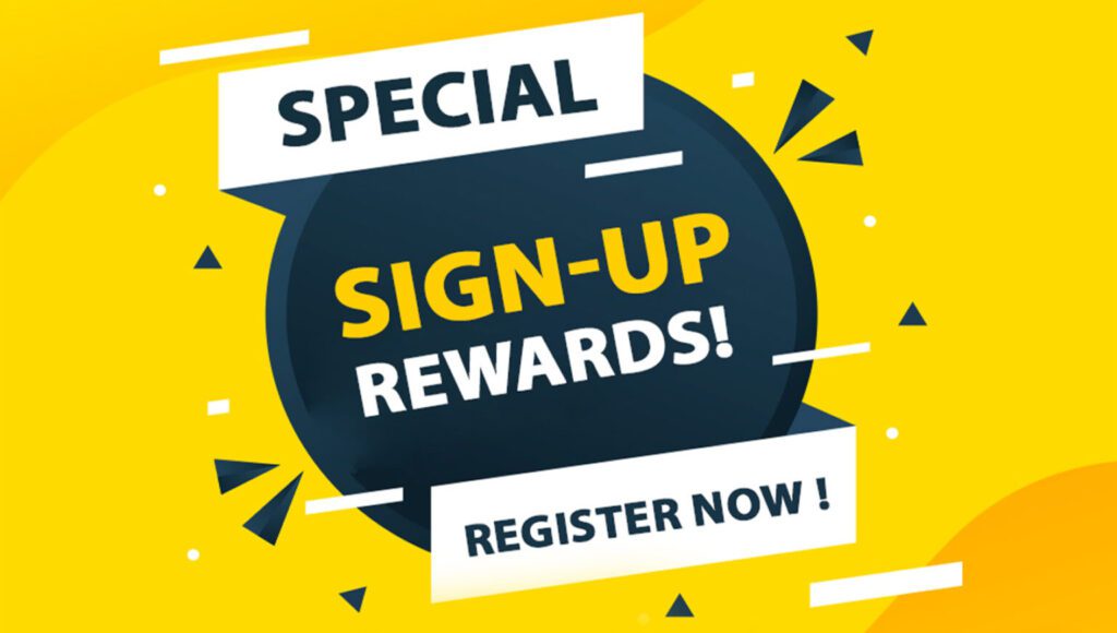 Reward Signup offer