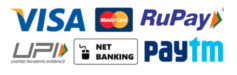 Payment UPI PAYTM VISA NETBANKING RUPAY